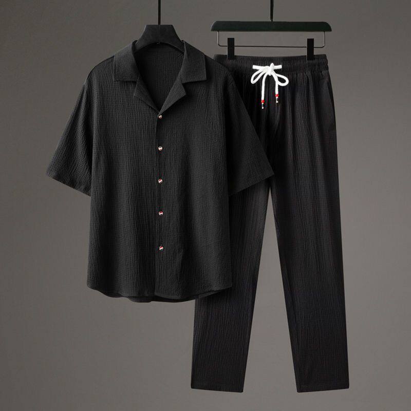 Conjunto de Lino y Algodón Hombre - Comodidad Transpirable
