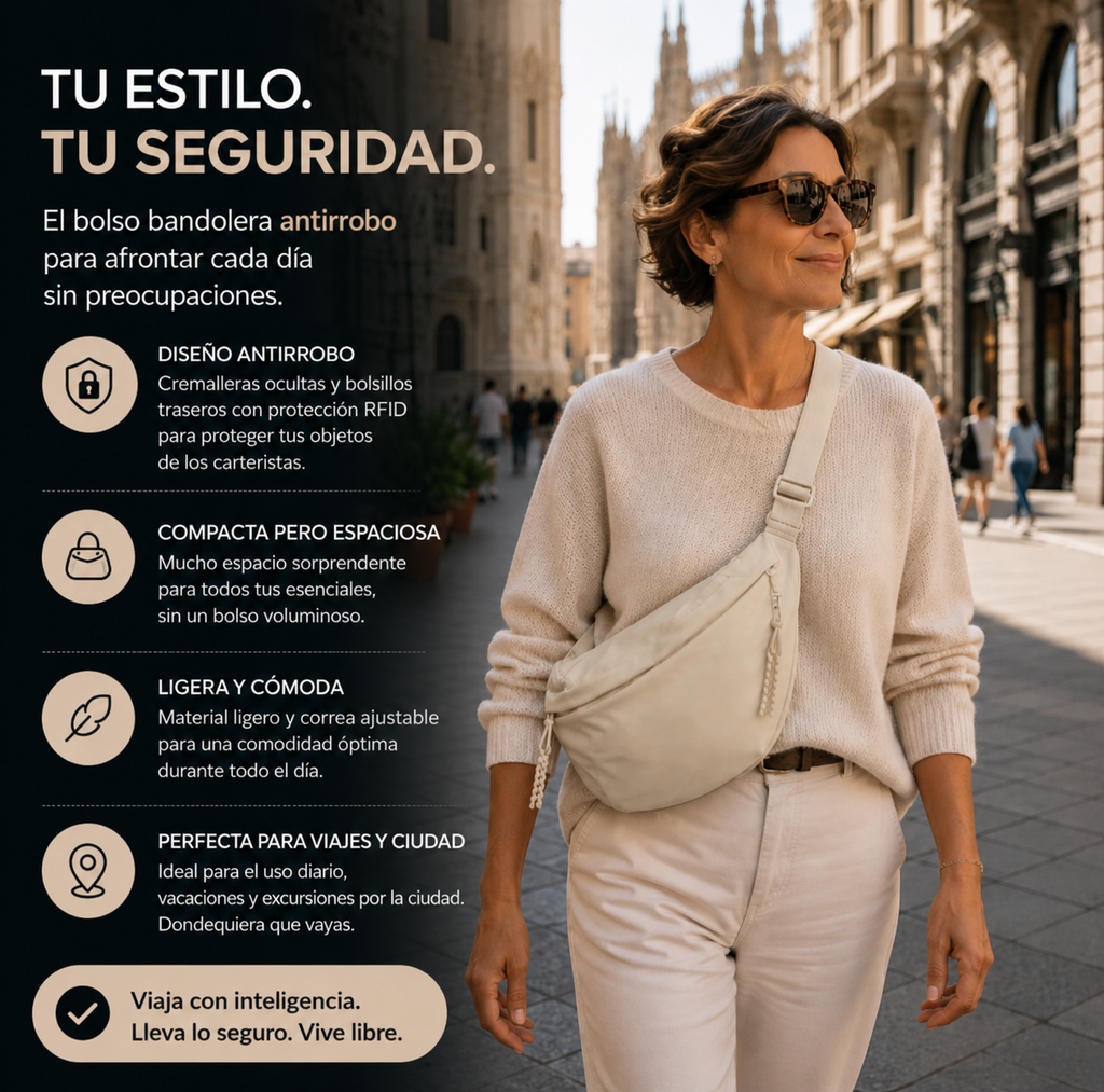 Elegante Bolso de Hombro unisex