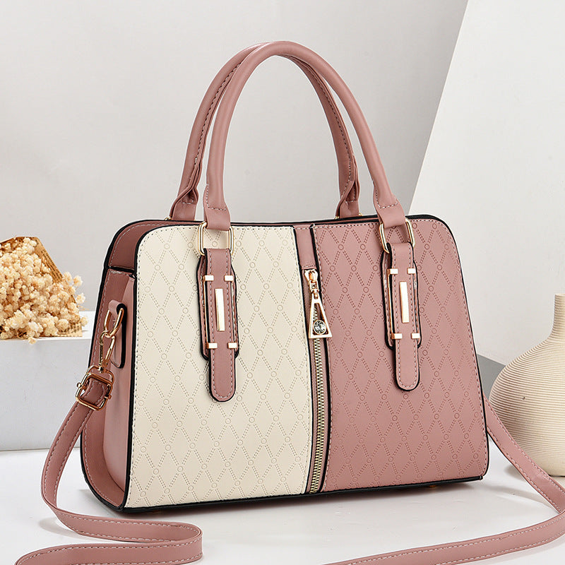 Bolso Tote Grande Color-Block - Estilo Urbano y Funcional | ZYVA