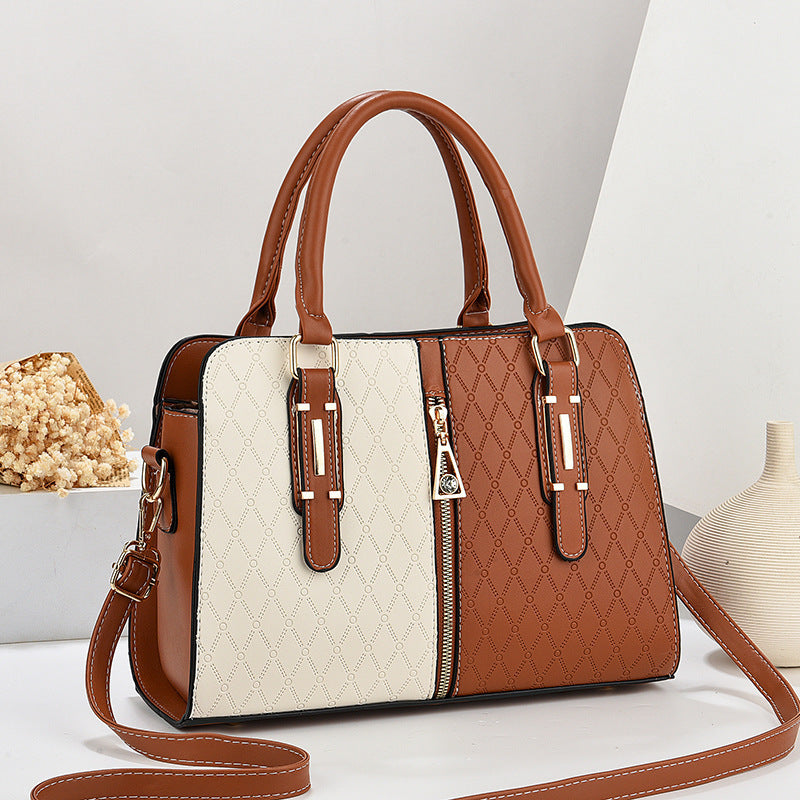 Bolso Tote Grande Color-Block - Estilo Urbano y Funcional | ZYVA