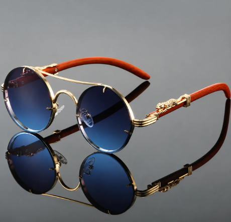 Gafas de sol redondas Vintage, UNISEX