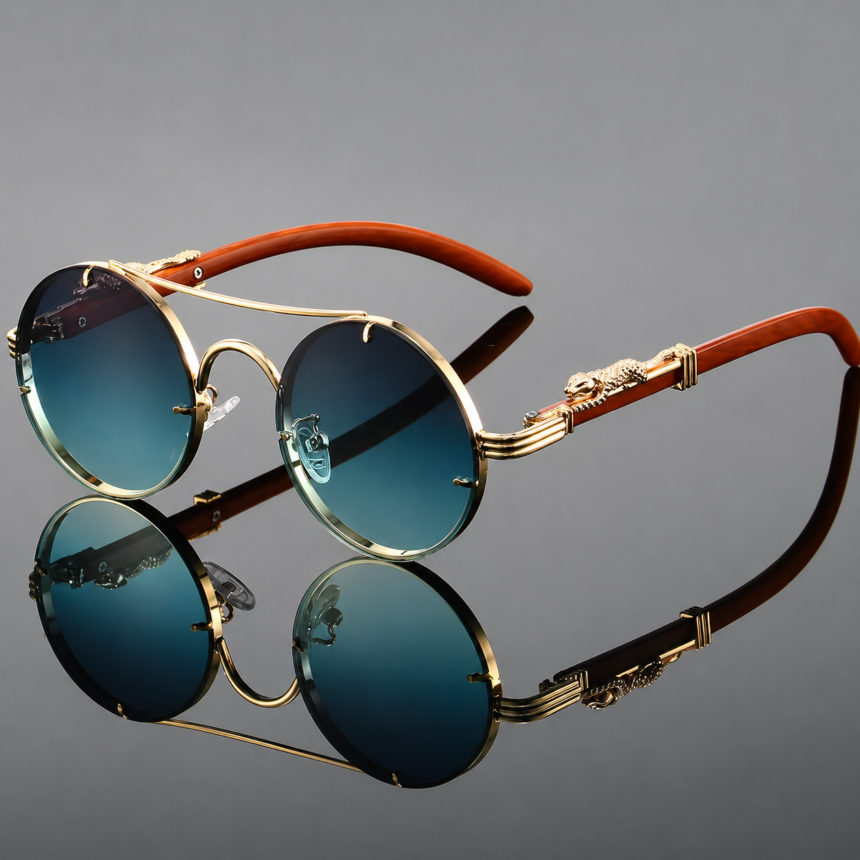 Gafas de sol redondas Vintage, UNISEX