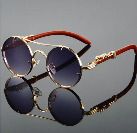 Gafas de sol redondas Vintage, UNISEX