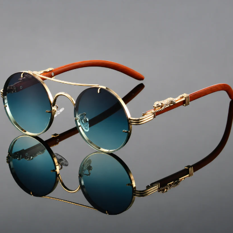 Gafas de sol redondas Vintage, UNISEX
