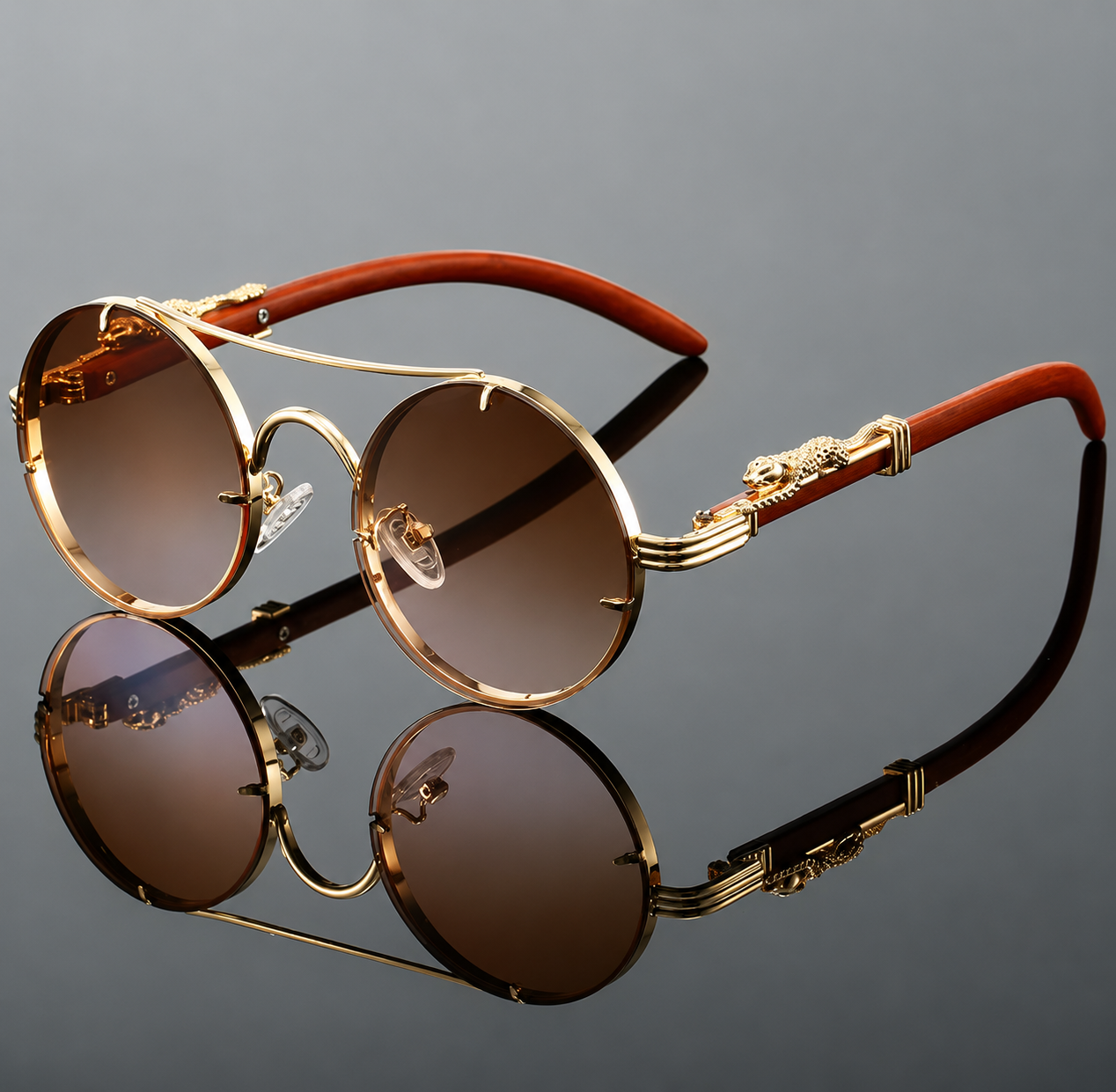 Gafas de sol redondas Vintage, UNISEX