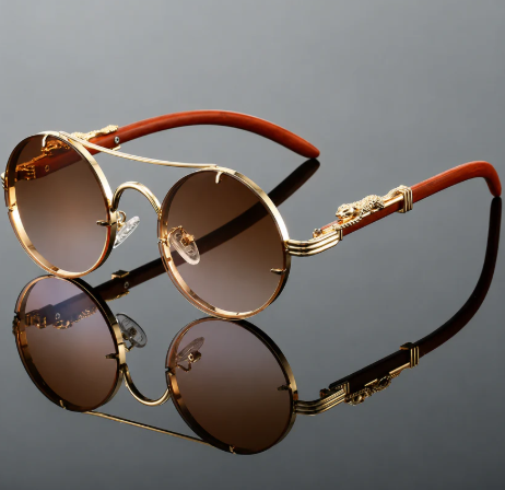 Gafas de sol redondas Vintage, UNISEX