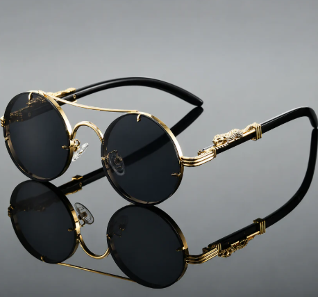 Gafas de sol redondas Vintage, UNISEX