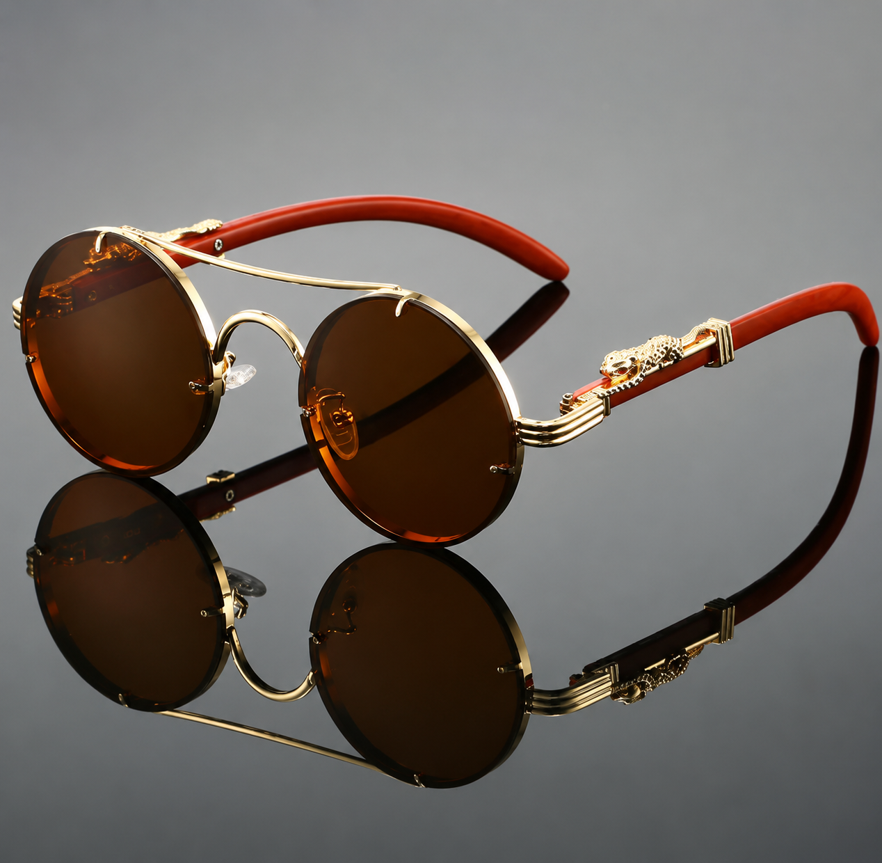 Gafas de sol redondas Vintage, UNISEX