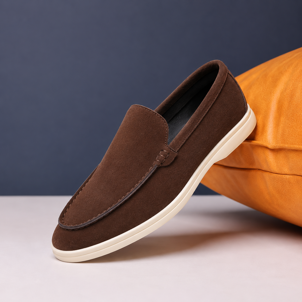 Meguts Elegantes Mocasines de Ante
